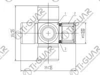 Крестовина TG-CJCS013/ST-1539 * Ti•GUAR