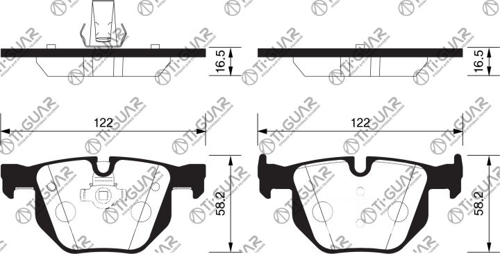 Тормозные колодки TG-1727/PN0093* Ti·GUAR